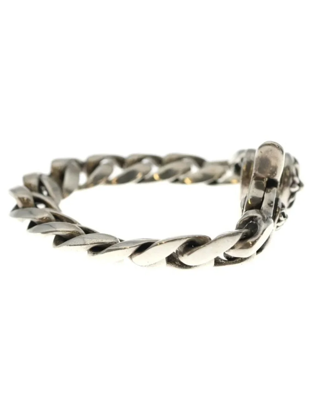 Chrome Hearts Clsc Chn Lnk Classic Link Clip Bracelet 13 Links Silver
